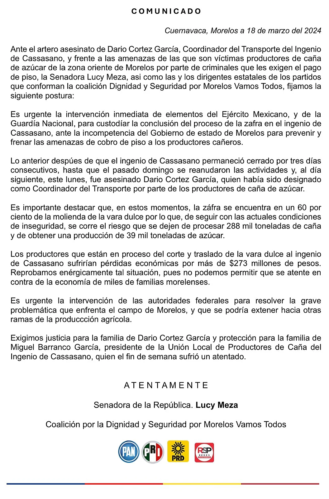 urgente la intervencion del ejercito en el ingenio de casasano 1 2024 03 19